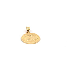 Load image into Gallery viewer, 18K Yellow Gold Pendant Round Dragon Lucky Fortune 1.42 grams - Rafant

