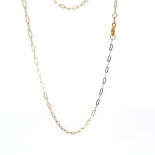 Load image into Gallery viewer, 18K Gold Necklace Chain 20 inches Paperclip 0.80 grams - Rafant
