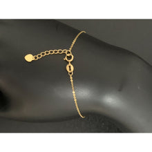 Load image into Gallery viewer, 18K Gold Bracelet Circle Round Bead Charms Size 6.5 inches plus 1 inch extensions - Rafant
