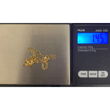 Load image into Gallery viewer, 18K Gold Bracelet Rolo Chain 7.25 inches with Heart Charm 1.45 grams - Rafant
