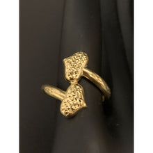 Load image into Gallery viewer, 18K Gold Ring Double Hearts 1.33 grams S 6.5 - Rafant
