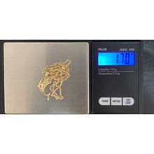 Load image into Gallery viewer, 18K Gold Necklace Chain 17.75 inches with Dolphin Pendant With Defects Chain Kinks - Rafant
