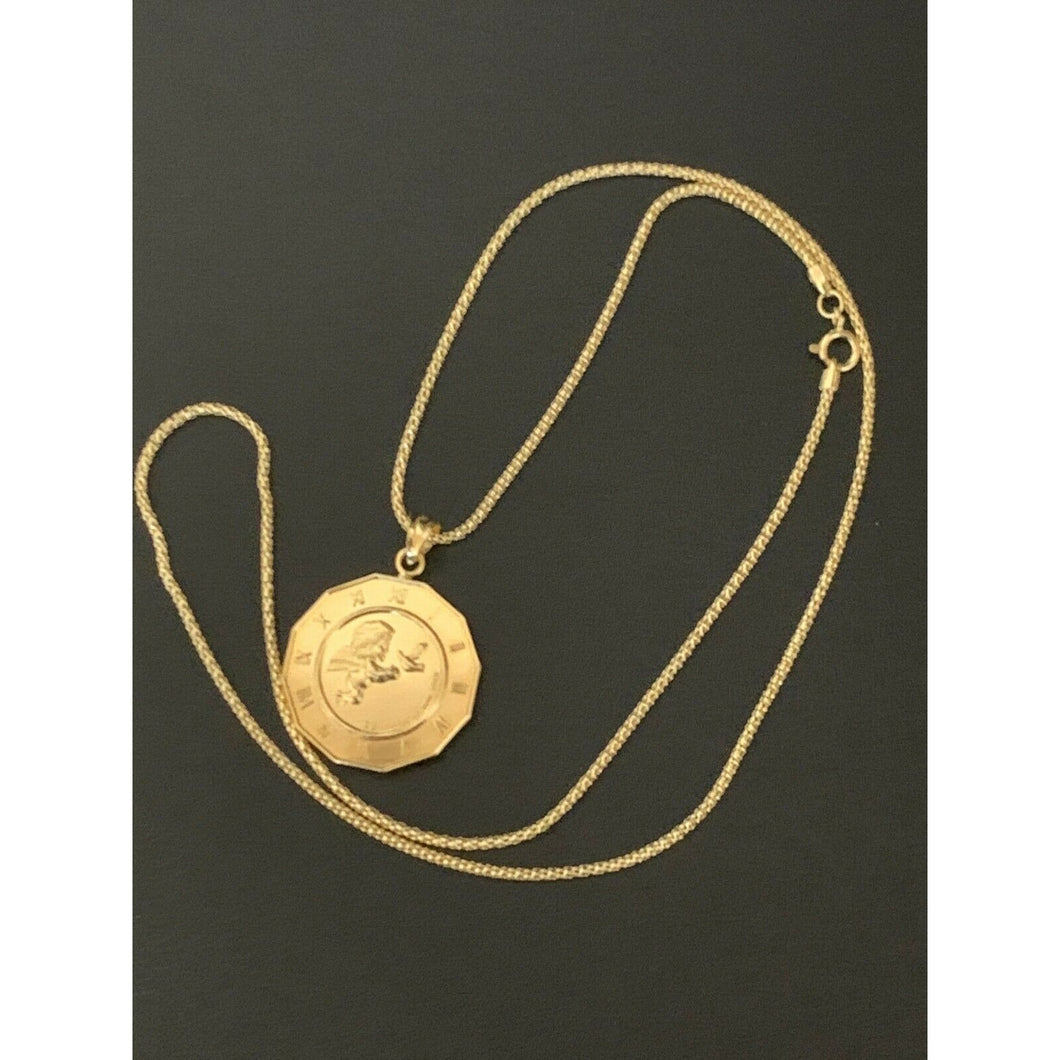 18K Saudi Gold Necklace 17.50