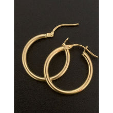 Load image into Gallery viewer, 18K Gold Earrings Hoops Loops Small 1.39 grams - Rafant
