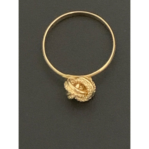 18K Gold Ring Knot 1.39 grams Size 6.25 - Rafant