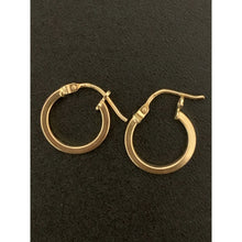 Load image into Gallery viewer, 18K Gold Earrings Hoops Loops Small 0.91 grams - Rafant
