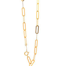 Load image into Gallery viewer, 18K Yellow Gold Bracelet Paperclip 7 Inches 1.69 grams - Rafant
