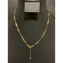 Load image into Gallery viewer, 18K Gold Necklace Chain Paperclips 16 inches plus 1 inch - Rafant
