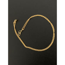 Load image into Gallery viewer, 18K Gold Necklace Chain 18 inches with Double Heart Pendant Small 1.40 grams - Rafant
