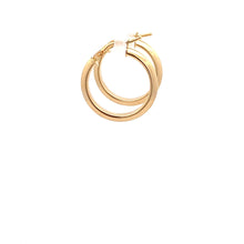 Load image into Gallery viewer, 18K Yellow Gold Earrings Hoops Small 1.31 grams - Rafant
