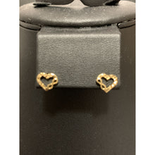 Load image into Gallery viewer, 18K Gold Earrings Stud Heart Infinity 1.24 grams - Rafant
