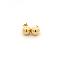 Load image into Gallery viewer, 18K Yellow Gold Earrings Stud Ball Polished 1.32 grams - Rafant
