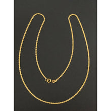 Load image into Gallery viewer, 18K Gold Necklace Chain Rope 20 inches 1.90 grams - Rafant
