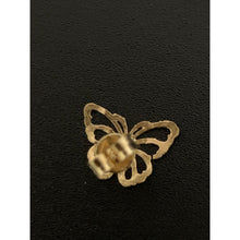 Load image into Gallery viewer, 18K Gold Earrings Studs Butterflies 0.84 grams Lightweight with Defects - Rafant

