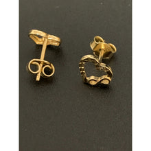Load image into Gallery viewer, 18K Gold Earrings Stud Heart Infinity 1.24 grams - Rafant

