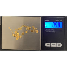 Load image into Gallery viewer, 18K Gold Necklace Chain 16 inches plus 2&quot; Discs Charms 0.90 grams - Rafant
