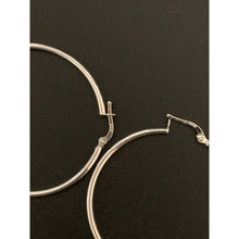 Load image into Gallery viewer, 18K Gold Earrings Hoop Loops White Gold Large 2.26 grams - Rafant
