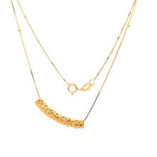 Load image into Gallery viewer, 18K Yellow Gold Necklace Chain Box 17.5 inches Tube Pendant 1.80 grams - Rafant
