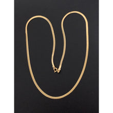 Load image into Gallery viewer, 18K Gold Necklace Flat Chain 17.50 inches 4.57 grams - Rafant
