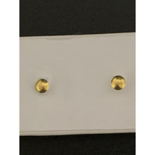 Load image into Gallery viewer, 18K Gold Stud Earrings Screw Type Oval Small - Rafant
