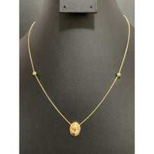 Load image into Gallery viewer, 18K Gold Necklace Chain 17.25&quot; plus 1 inch Woman Lady Charm 2.40 grams - Rafant
