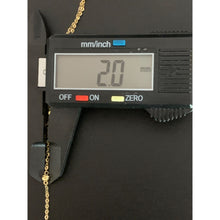 Load image into Gallery viewer, 18K Gold Necklace 16.5 inches with Flower Charm 3.40 grams - Rafant
