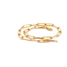 Load image into Gallery viewer, 18K Yellow Gold Bracelet Paperclip Size 7.5 inches - Rafant
