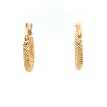 Load image into Gallery viewer, 18K Gold Earrings Hoops Textured Small - Rafant
