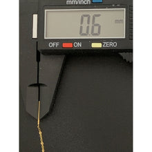 Load image into Gallery viewer, 18K Gold Earrings Threader Flower Very Tiny 0.35 grams - Rafant
