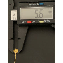 Load image into Gallery viewer, 18K Gold Earrings Threader Flower Very Tiny 0.35 grams - Rafant
