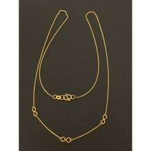 Load image into Gallery viewer, 18K Gold Necklace Infinity 1.16 grams 18 inches - Rafant
