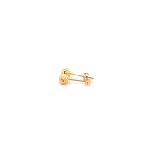 Load image into Gallery viewer, 18K Yellow Gold Earrings Stud Ball Textured 0.63 grams - Rafant
