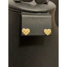 Load image into Gallery viewer, 18K Gold Earrings Stud Heart Small 1.47 grams - Rafant
