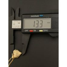 Load image into Gallery viewer, 18K Gold Necklace Chain 17.75 inches with Puffed Heart Pendant 1.91 grams - Rafant
