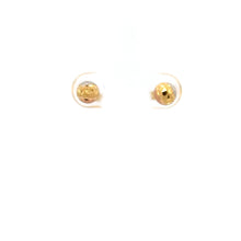 Load image into Gallery viewer, 18K Gold Earrings Stud Tiny 0.76 grams Tricolor - Rafant
