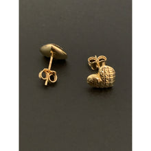 Load image into Gallery viewer, 18K Gold Earrings Stud Heart 1.62 grams - Rafant
