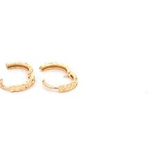 Load image into Gallery viewer, 18K Yellow Gold Earrings Huggie Very Tiny Hoops - Rafant

