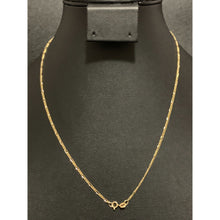 Load image into Gallery viewer, 18K Gold Necklace  Figaro Chain Only Lightweight 1.30 grams 17.75 inches - Rafant
