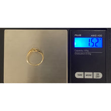 Load image into Gallery viewer, 18K Gold Ring Heart 1.52 grams Size 7.5 - Rafant
