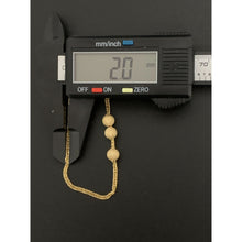 Load image into Gallery viewer, 18K Gold Bracelet Frosted Balls Size 7.5&quot; - Rafant
