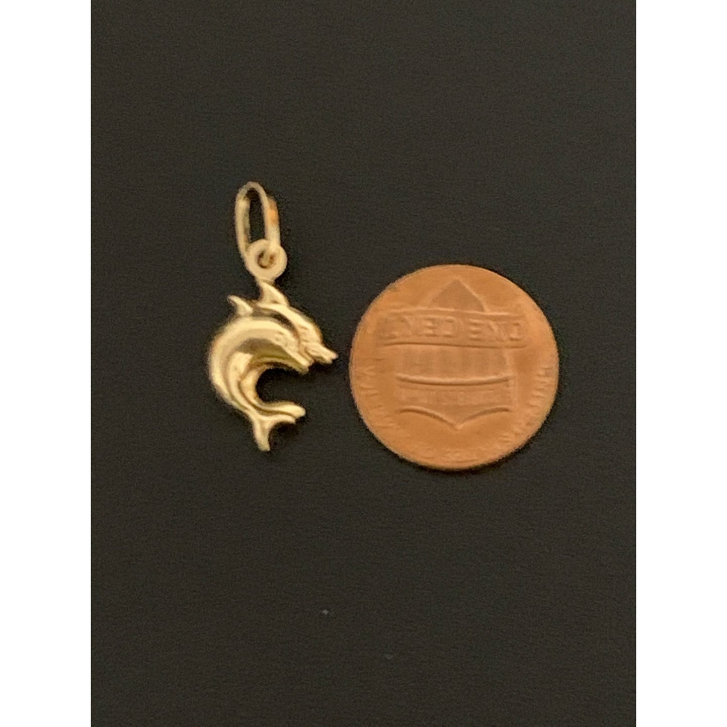 18K Gold Pendant Dolphin 1.28 grams - Rafant