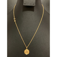 Load image into Gallery viewer, 18K Gold Necklace Chain 18 Inches with Dragon Pendant 1.40 grams - Rafant

