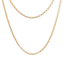 Load image into Gallery viewer, 18K Yellow Gold Necklace Chain Cable Link 2.30 grams 19.5 inches - Rafant
