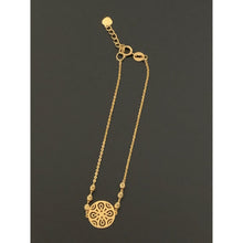 Load image into Gallery viewer, 18K Gold Bracelet Circle Round Bead Charms Size 6.5 inches plus 1 inch extensions - Rafant
