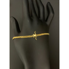 Load image into Gallery viewer, 18K Gold Bracelet Triple Lock 8 inches 3.15 grams - Rafant
