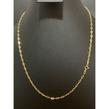 Load image into Gallery viewer, 18K Gold Necklace Chain Paper Clip Small Links 2.18 grams Size 19.50 inches - Rafant
