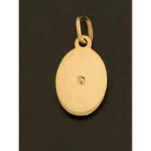 Load image into Gallery viewer, 18K Gold Pendant Oval Jesus Christ White Yellow Rose Gold 1.73 grams with Defects - Rafant
