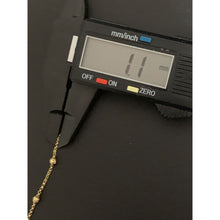 Load image into Gallery viewer, 18K Gold Bracelet Key Lock Bead Charms Size 6.5 inches plus one inch extension 2.61 grams - Rafant
