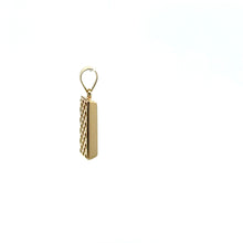 Load image into Gallery viewer, 18K Gold Pendant Bar Small 1.32 grams - Rafant
