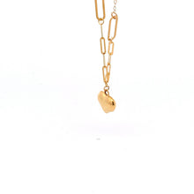 Load image into Gallery viewer, 18K Gold Necklace Chain 17.5 inches  Pendant Heart Charm 0.86 grams - Rafant
